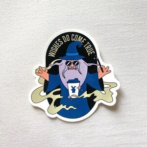 Wishes Do Come True Wizard Dutch Bros Sticker